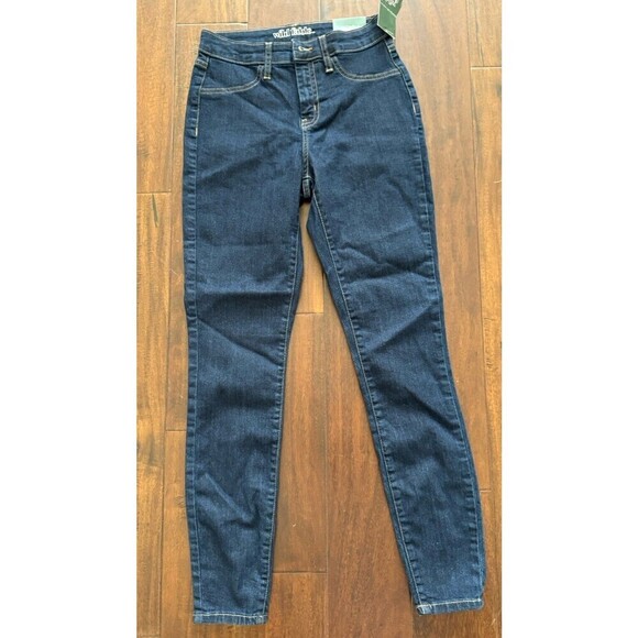 Women’s Jeans  High Rise Skinny Jean Blue Marker Stretch-wild Fable size 0/W25R - Picture 1 of 10